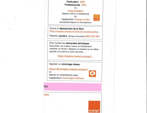 SIGNALEMENT PROBLEMES RESEAU ORANGE