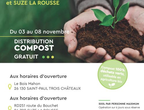 Du 3 au 8 novembre – Distribution de compost à la déchetterie