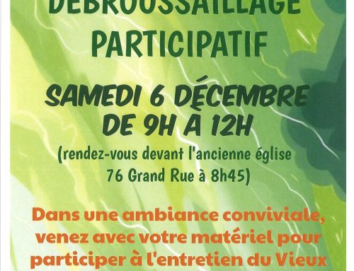 Samedi 6 décembre – Opération débroussaillage