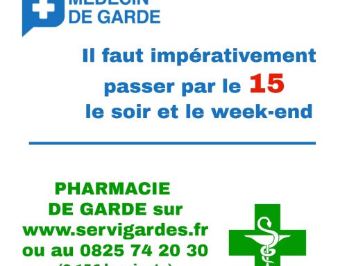 Médecin ou pharmacie de garde