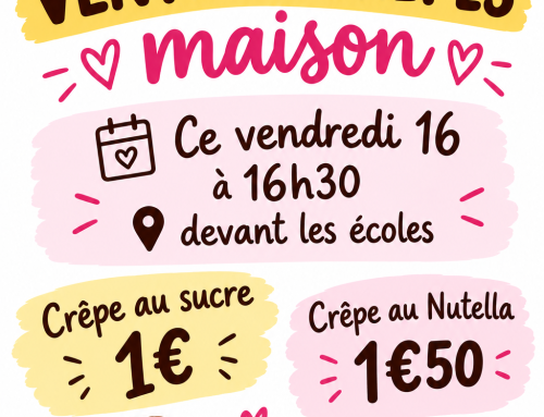 Vendredi 16 octobre – Vente de crêpes