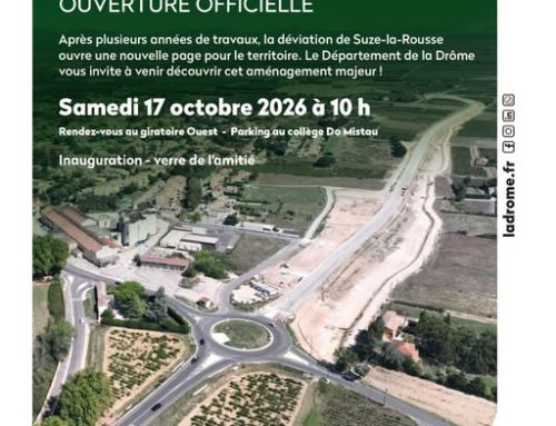 Samedi 17 octobre – Inauguration déviation